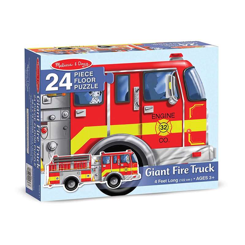 Melissa & Doug Giant Fire Truck Floor Puzzle (24 pc)