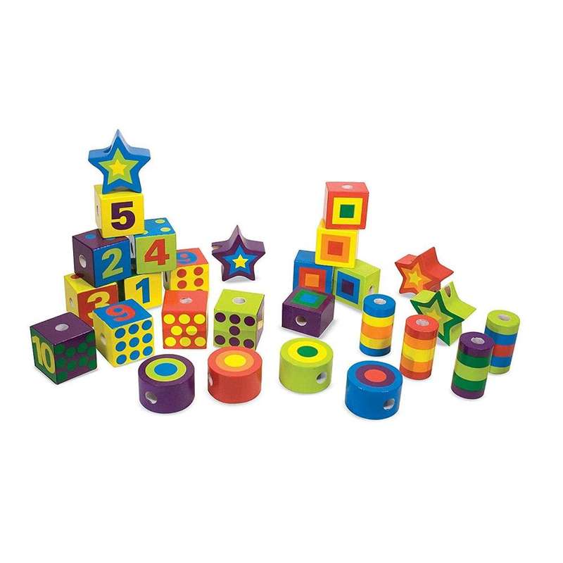 Melissa & Doug Lacing Beads in a Box