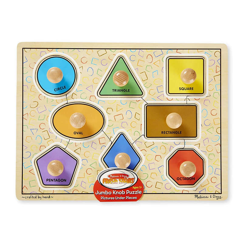 Melissa & Doug Large Shapes Jumbo Knobs