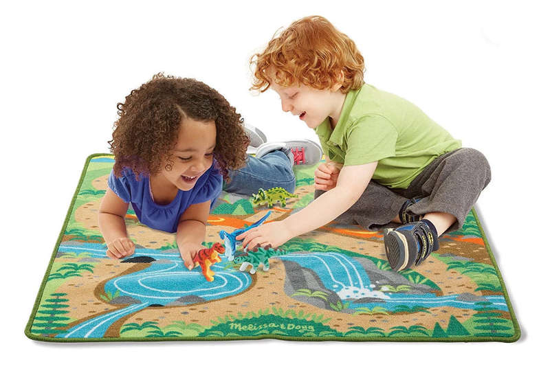 Melissa & Doug Prehistoric Playground Dinosaur Rug