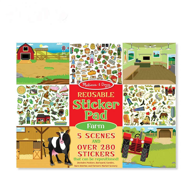 Melissa & Doug Reusable Sticker Pad - Farm