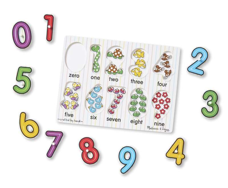 Melissa & Doug See-Inside Numbers Peg Puzzle