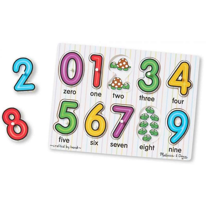 Melissa & Doug See-Inside Numbers Peg Puzzle