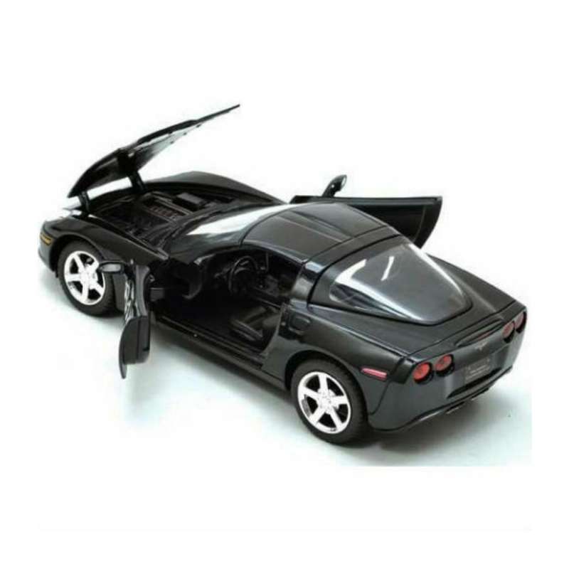 Motormax 1:24 Scale 2005 Corvette C6 Black Diecast Vehicle