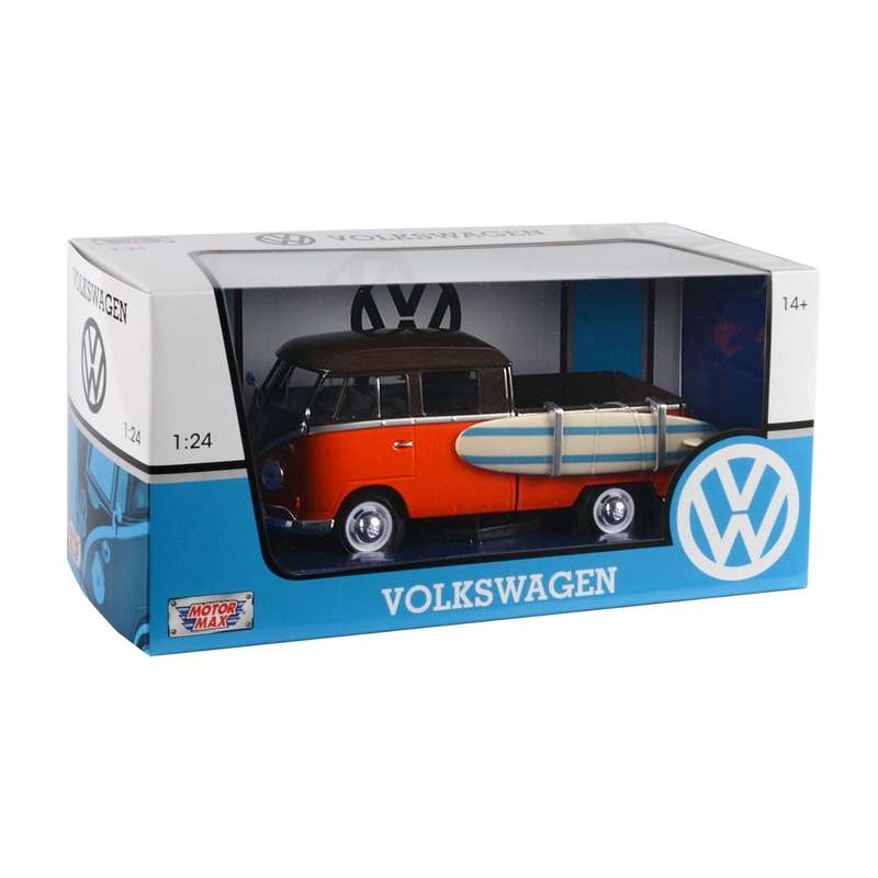 Motormax 1:24 Volkswagen Type 2 (T1) - Pickup with Surfboard