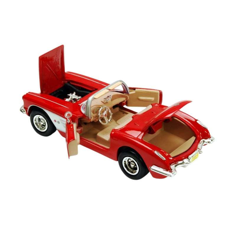 Motormax Chev Corvette Red 1959 1:24 Scale Diecast Car