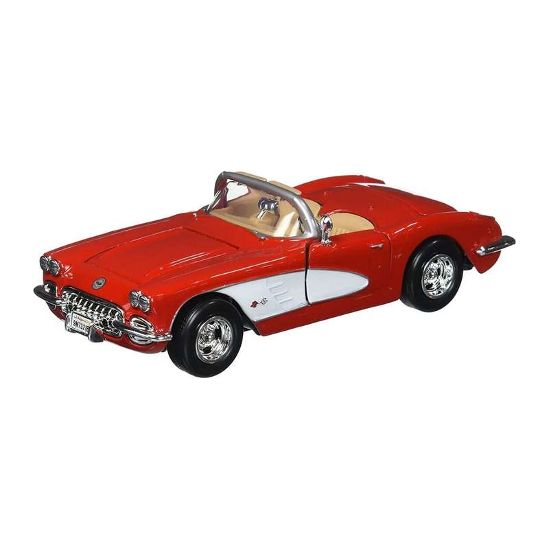 Motormax Chev Corvette Red 1959 1:24 Scale Diecast Car