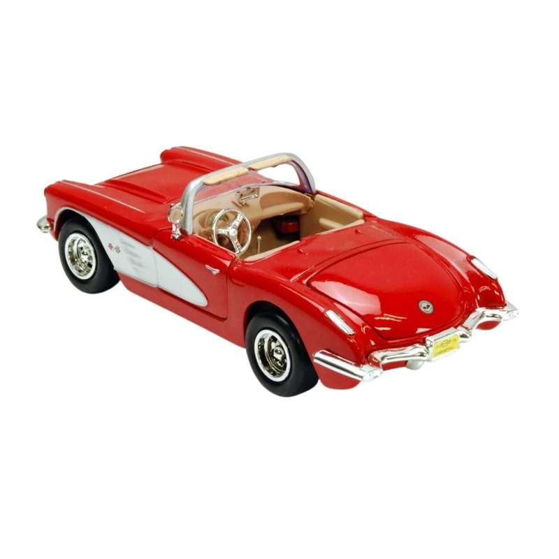 Motormax Chev Corvette Red 1959 1:24 Scale Diecast Car