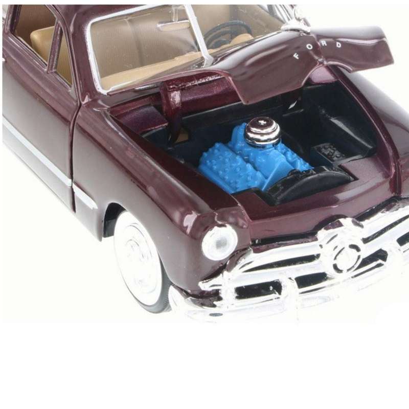 Motormax 1949 Ford Coupe Dark Burgundy 1:24 Scale Diecast Car