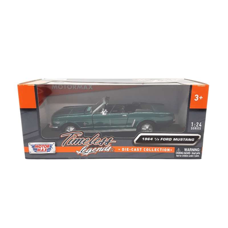 Motormax Ford Mustang (Convertible) Metallic Green 1964 1:24 Scale Diecast Car