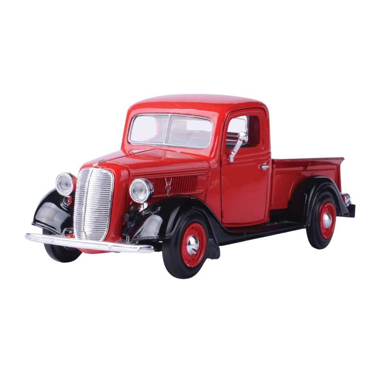Motormax 1937 Ford Pickup Red 1:24 Scale Diecast Car