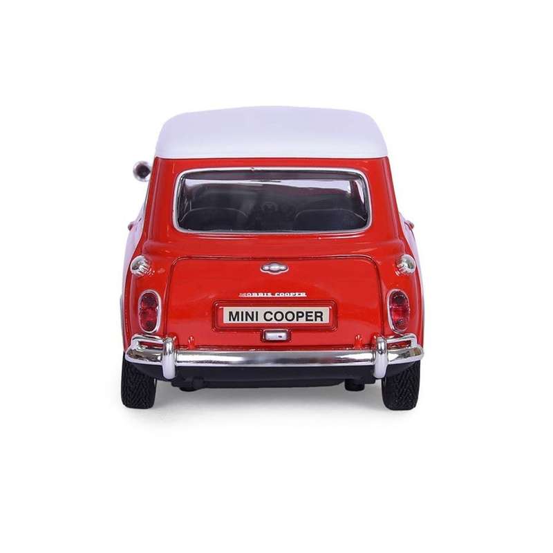 Motormax Mini Cooper Morris Red 1:18 Scale Diecast Car