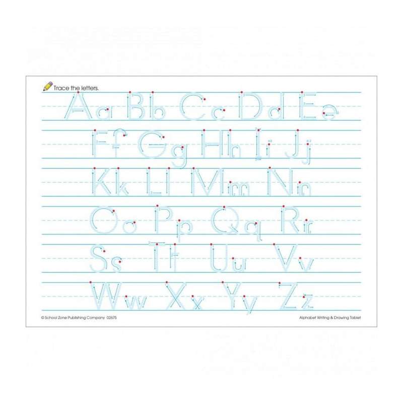 School Zone - Workbook Alphabet Writing and Drawing Pad