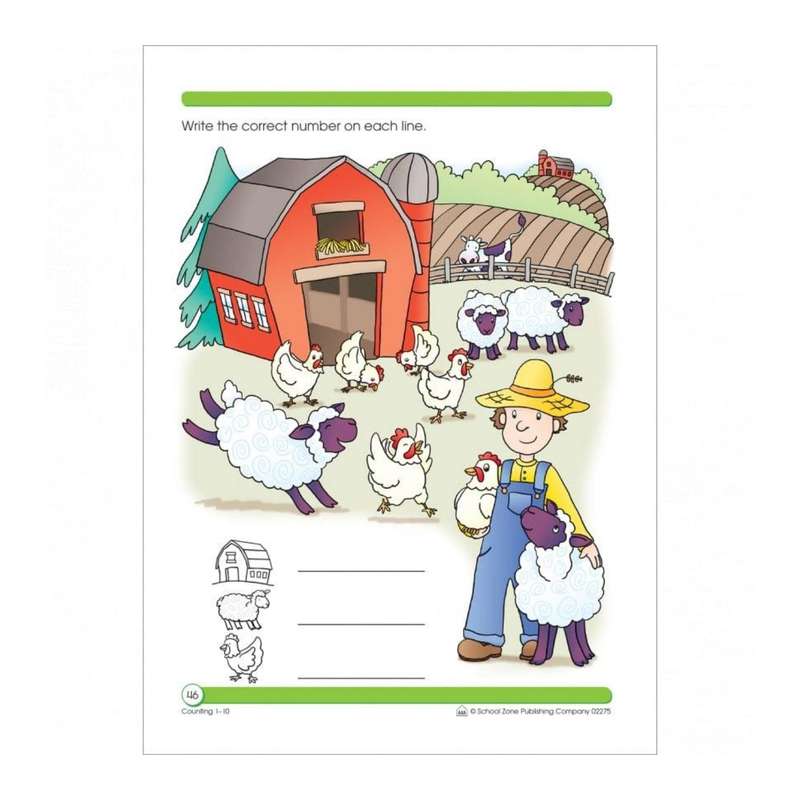 School Zone - Workbook Counting 1-10