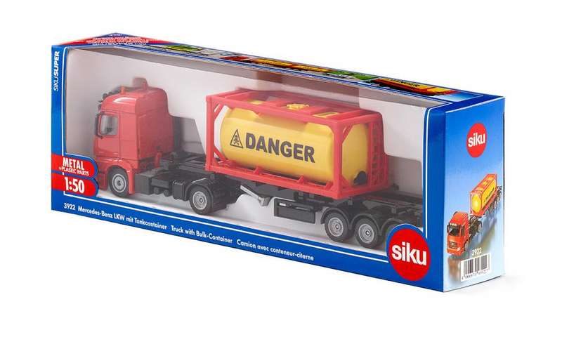 Siku Mercedes-Benz Truck With Tank Container 1:50