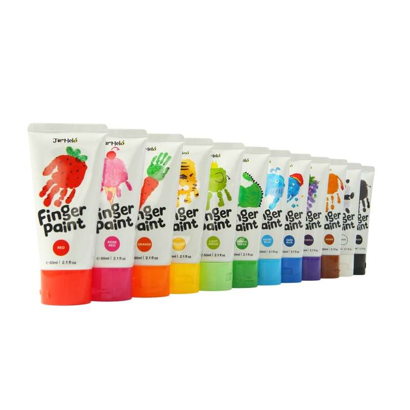 Jar Meló Finger Paint 12 Colours Set