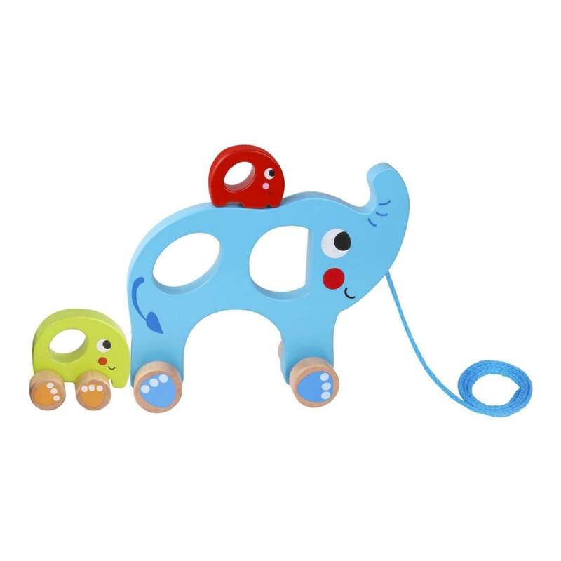 TookyToy Pull Along Elephant Family