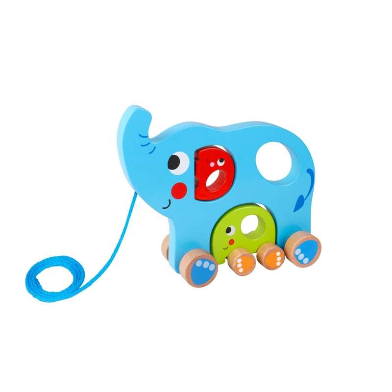 TookyToy Pull Along Elephant Family