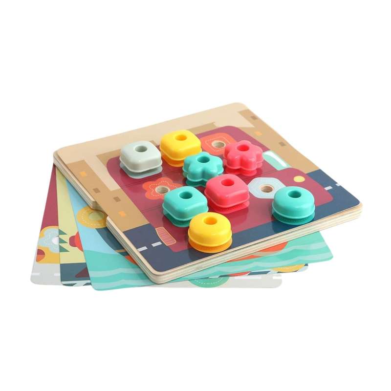 TopBright Rainbow Stack & Lacing Button Box