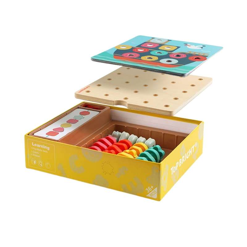TopBright Rainbow Stack & Lacing Button Box