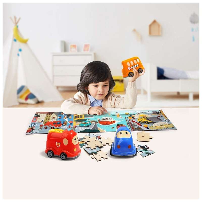 TopBright Wooden Puzzles in Police Car