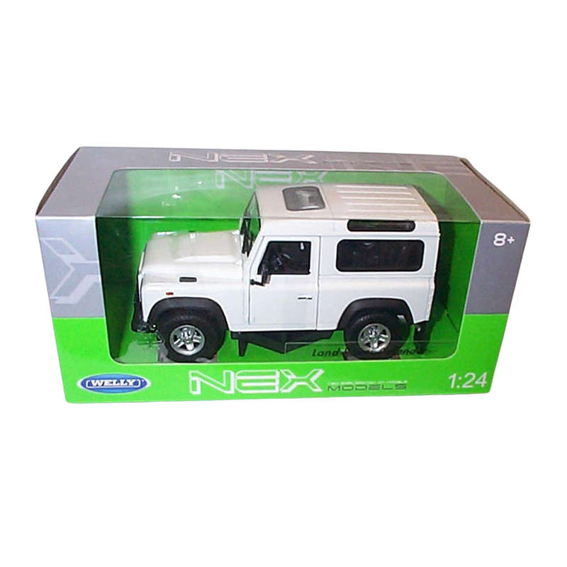 Welly Land Rover Defender White 1:24 Scale Diecast Car