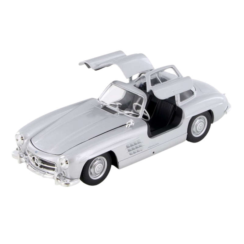 Welly Mercedes Benz 300SL Silver 1:24 Scale Diecast Car