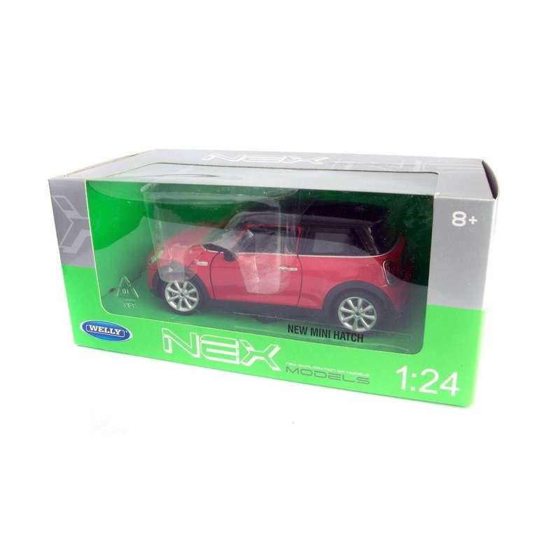 Welly New Mini Hatch Red 1:24 Scale Diecast Car