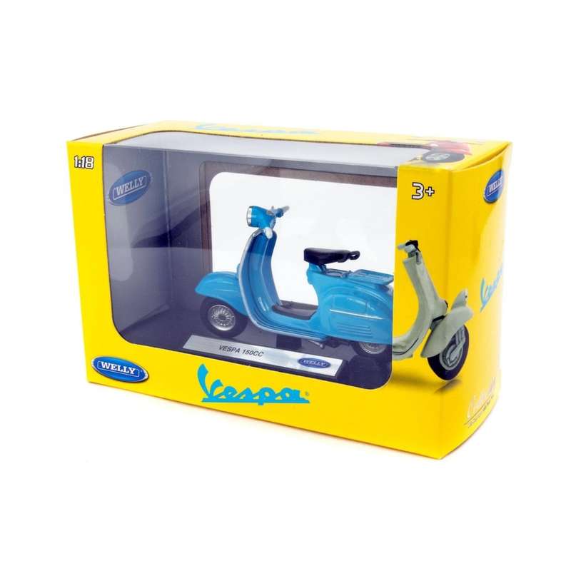 Welly Vespa 150cc Light Blue 1970 1:18