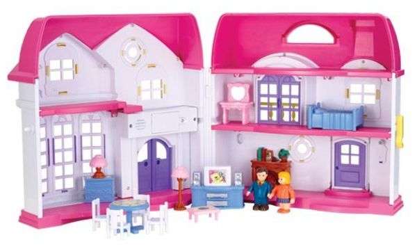 Redbox Deluxe Easy To Fold & Store Doll House (16pc)