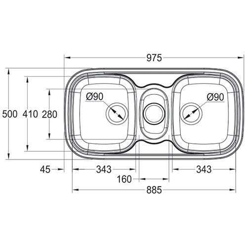 Quinline QLX670 Inset Kitchen Sink