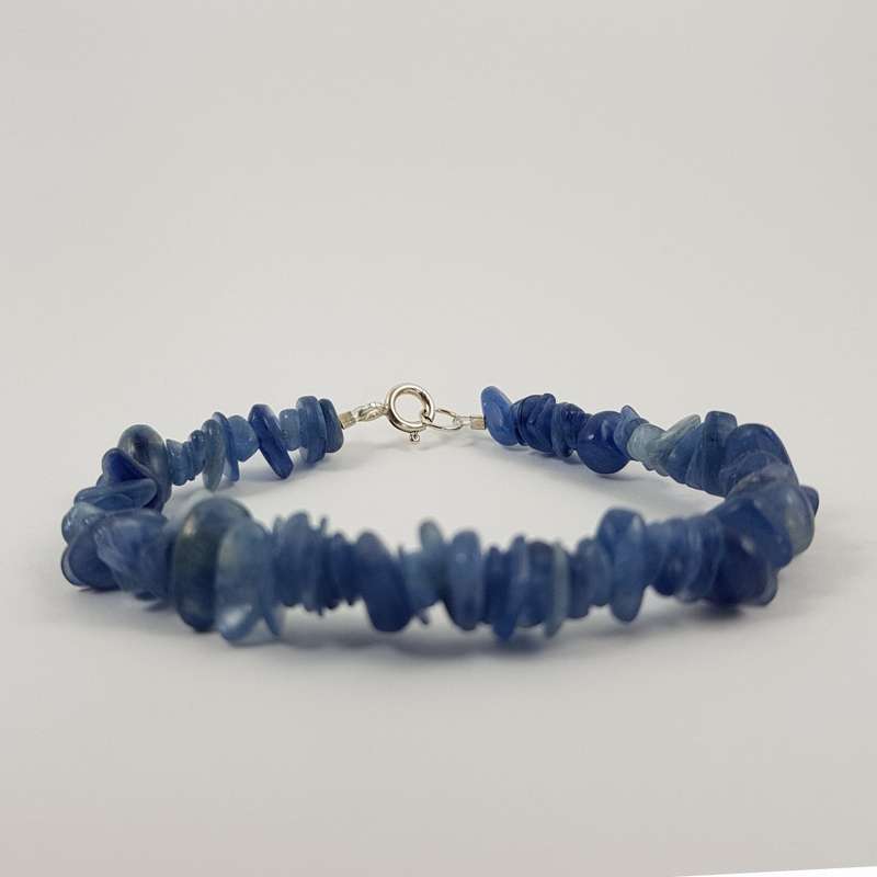 Kyanite & Sterling Silver Bracelet - 18.5 cm