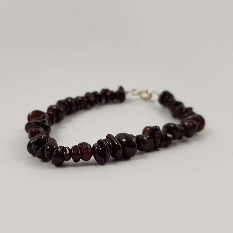 Ruby Red Freeform Garnet Bracelet - 19.5cm