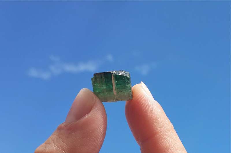 Watermelon Tourmaline Crystal - 19ct!