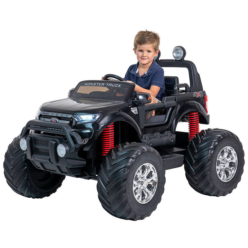 24V Ford Monster truck kids electric ride on car (Black) ride on car, 4 Wheel drive and Rubber tyres