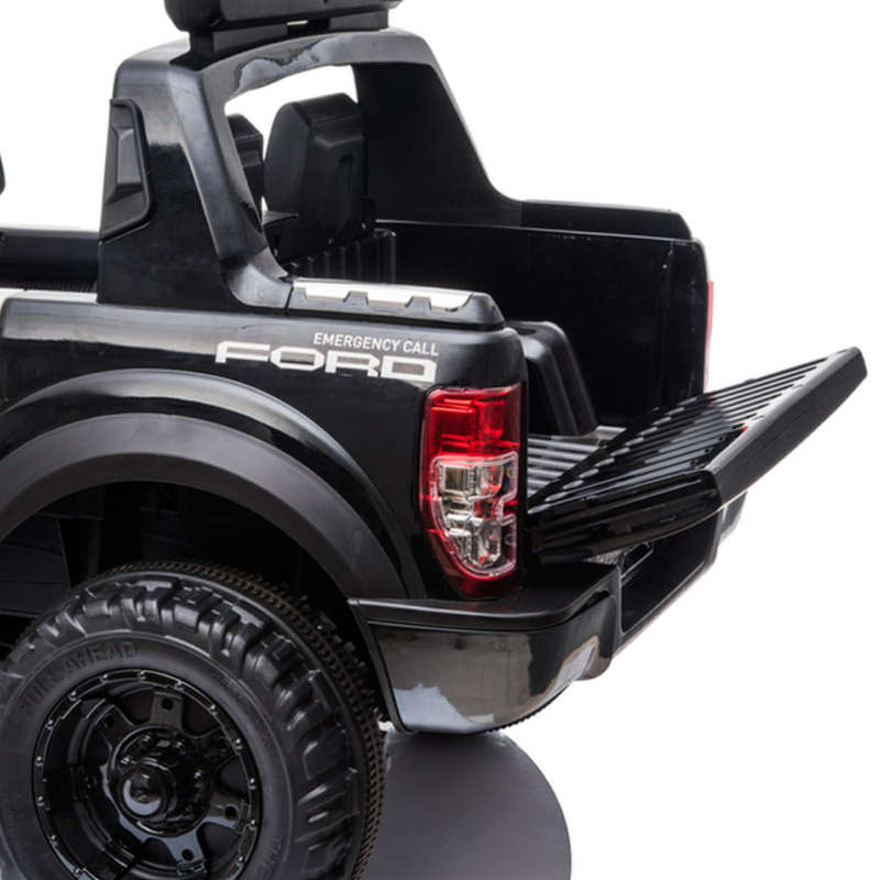 *NEW*  Police Ford Raptor  - 2 seater kids electric ride on car rubber tyres-black