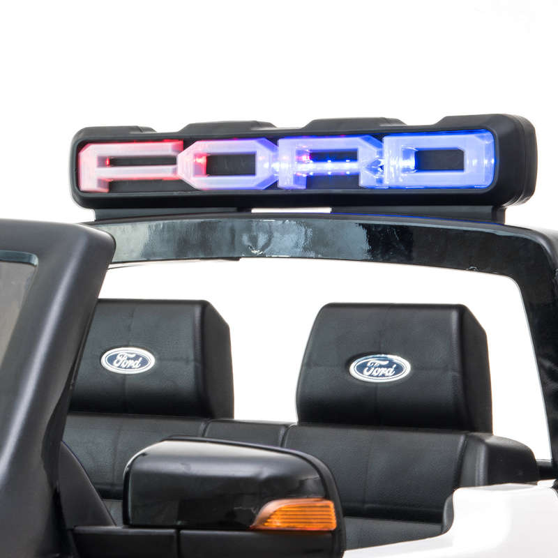 *NEW*  Police Ford Raptor  - 2 seater kids electric ride on car rubber tyres-black