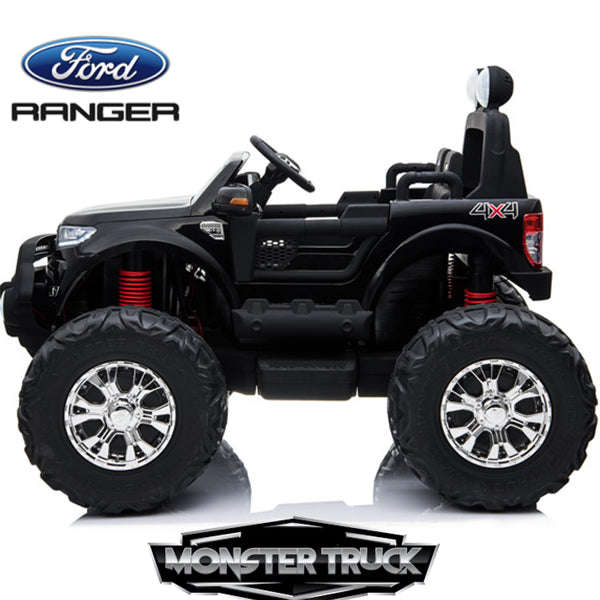 24V Ford Monster truck kids electric ride on car (Black) ride on car, 4 Wheel drive and Rubber tyres