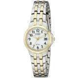 Citizen Ladies EW1544-53A Eco-Drive "Silhouette" Two-Tone Stainless Steel Watch