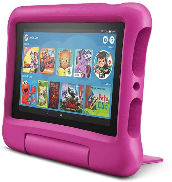 Fire 7 Kids Edition Tablet, 16GB Pink Kids Case 9th generation 2019 release