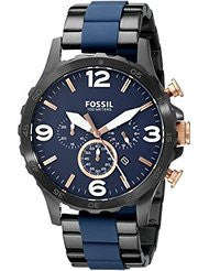 **FREE SHIPPING IN STOCK**Fossil Men's JR1494 Nate Analog Display Analog Quartz Black Watch