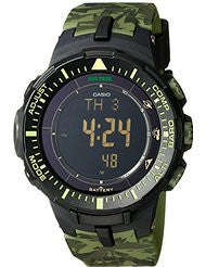 Casio Men's PRG-300CM-3CR Pro Trek Solar-Power Triple-Sensor Watch