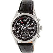 SEIKO Neo Classic Perpetual Chronograph Black Dial Men's Watch Item No. SPC133