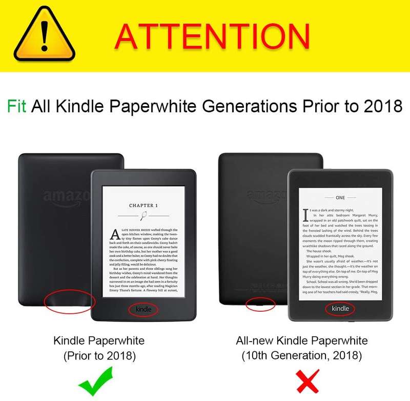 Fintie Origami Case for Kindle Paperwhite - Fits All Paperwhite Generations Prior to 2018 Black**...