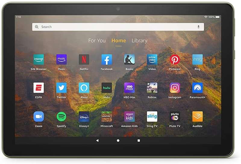 Fire HD 10 tablet, 10.1", 1080p Full HD, 32 GB, Olive 11th generation 2021 release