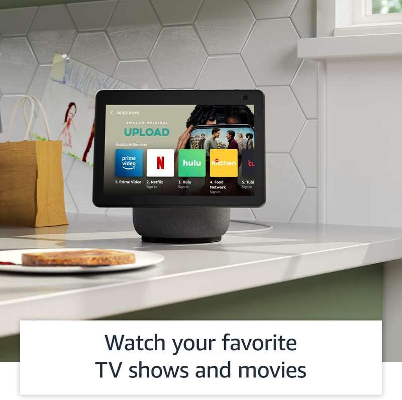 Echo Show 10 (3rd Gen) HD smart display with motion and Alexa Glacier White