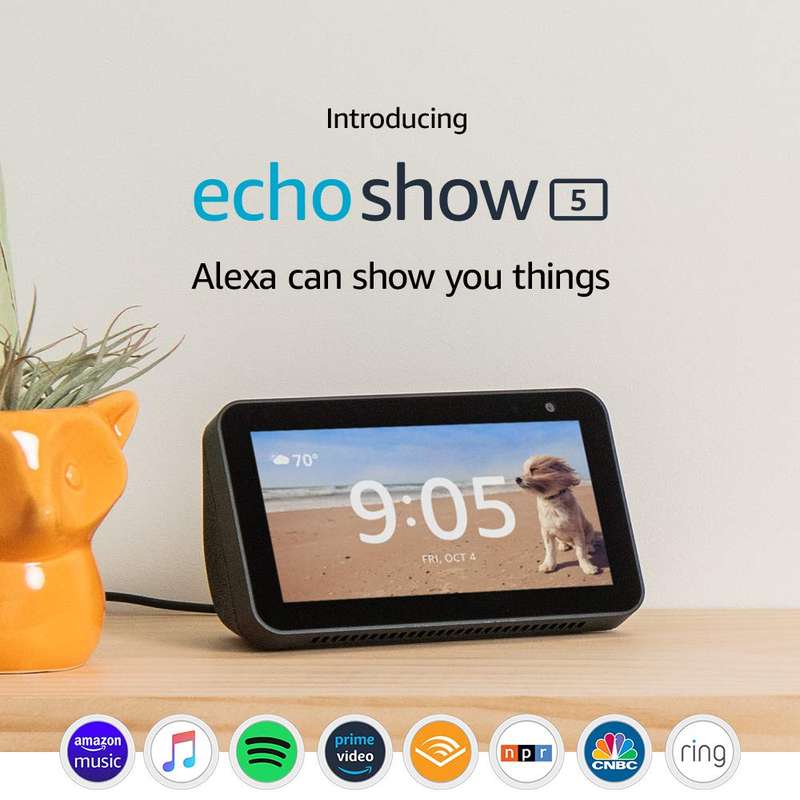 *FREE SHIPPING IN STOCK*Echo Show 5  Compact smart display with Alexa - Charcoal