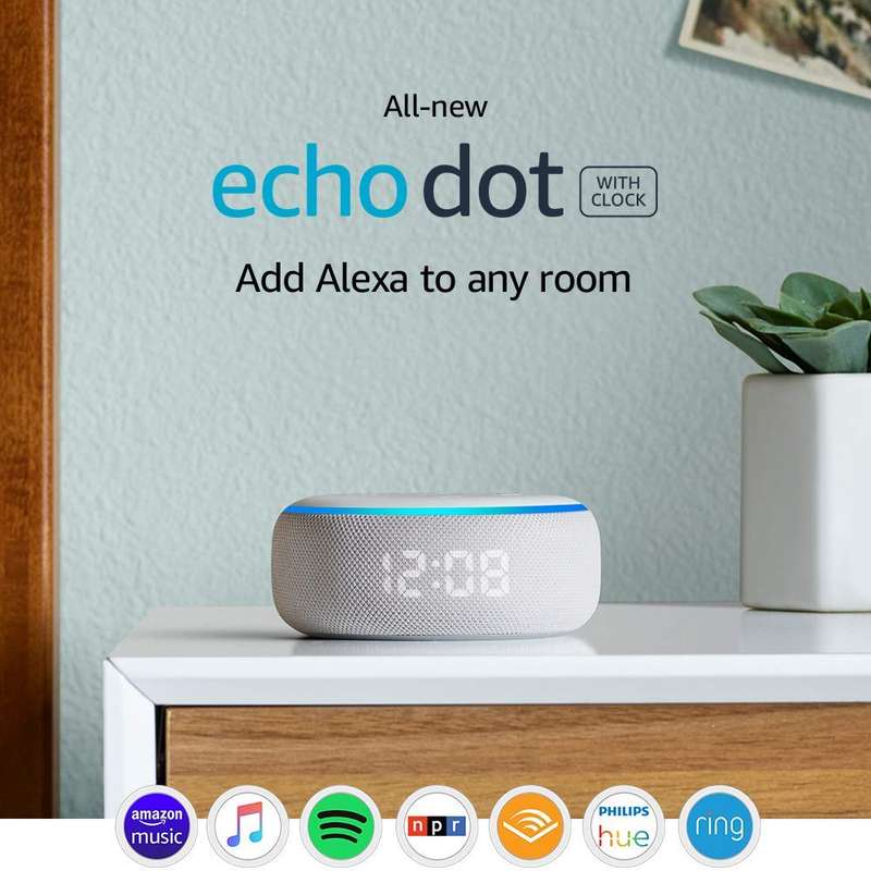 Echo Dot (3rd Gen) - Smart speaker with clock and Alexa - Sandstone **FREE SHIPPING IN STOCK**