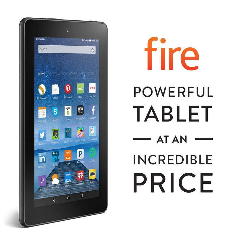 **FREE SHIPPING IN STOCK**Amazon Kindle Fire 7" 16GB - 5th Generation 2015 Model Black - WiFi (In...