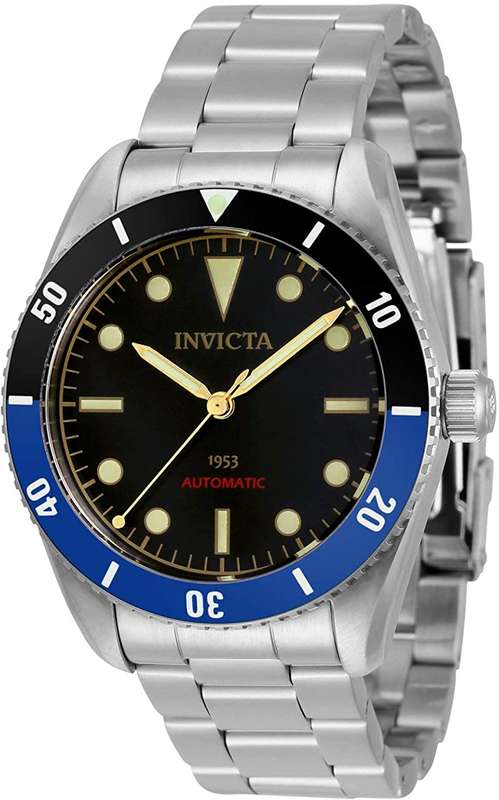 Invicta Men's 34333 Pro Diver Automatic 3 Hand Black Dial Watch